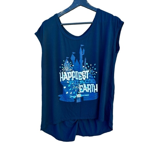 Disney The Happiest Place on Earth 65 Anniversary shirt women's size Lar… - Picture 1 of 3